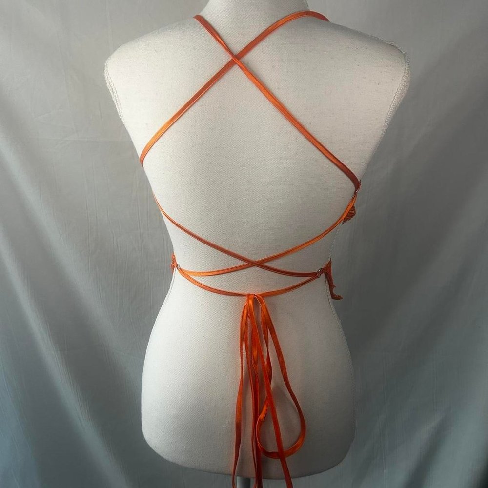 Orange Butterfly Rave Top - Picture 3 of 6